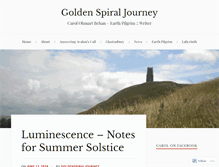 Tablet Screenshot of goldenspiraljourney.com